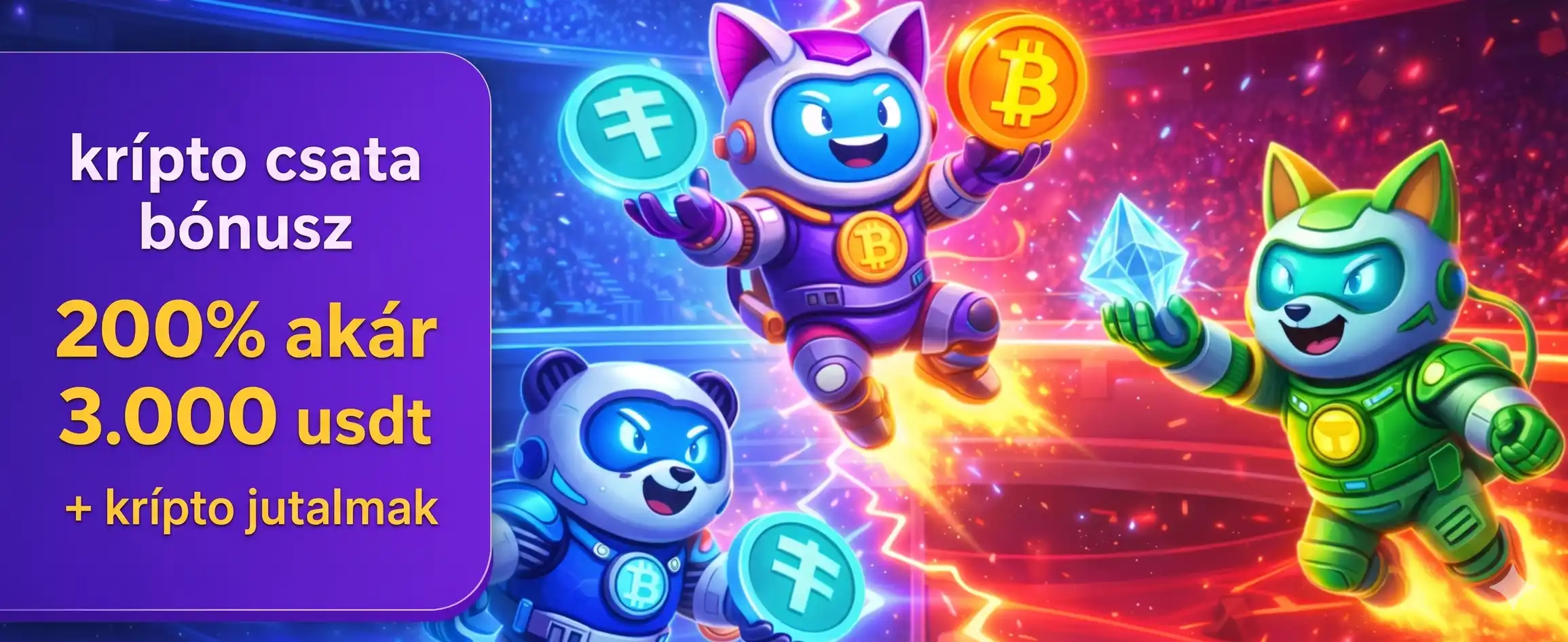 RoboCat kaszinó banner – bonuszok oldal